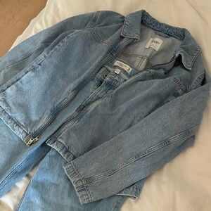 ABERCROMBIE Light Blue Denim Set